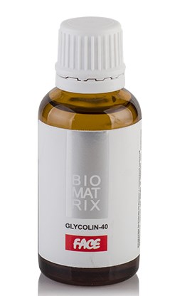 Пилинг для лица с гликолевой кислотой GLYCOLIN-40 Biomatrix, 30мл.