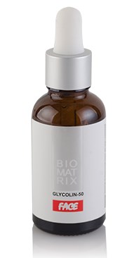 Пилинг для лица с гликолевой кислотой GLYCOLIN-50 Biomatrix, 30мл