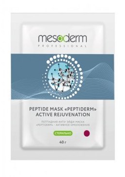Пептидная стерильная анти-эйдж маска "Peptiderm - Активное Омоложение" Mesoderm 5 шт